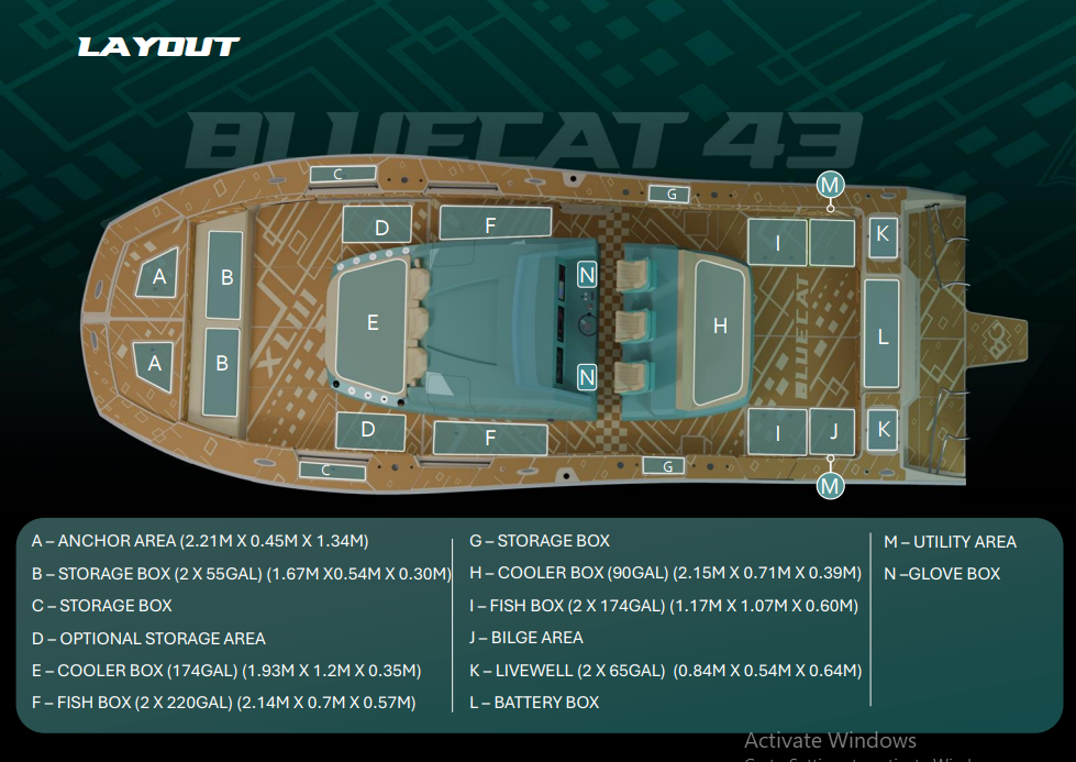 SHAHEEN 43 Layout